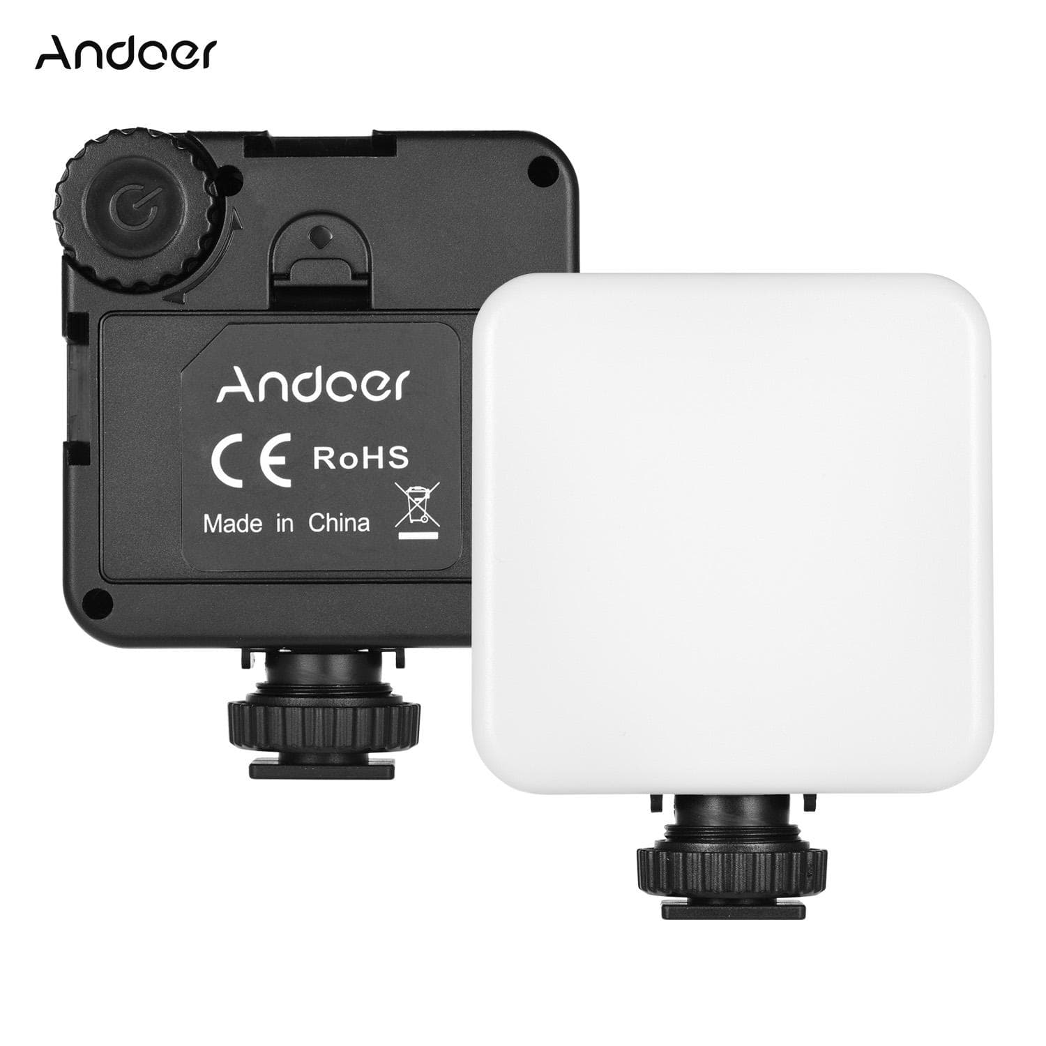 KM-72B Mini LED Video Light RGB Color Multifunctional LED On-Camera Fill-in Light with Cold black