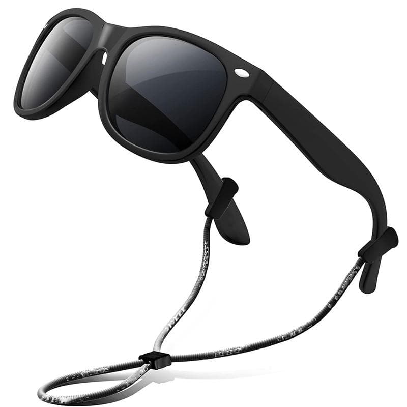 Kids Flexible Silicone Sunglasses Boys Girls Retro Outdoor Goggle Shades Sun Glasses Children AC Lens Sports Eyewear with rope