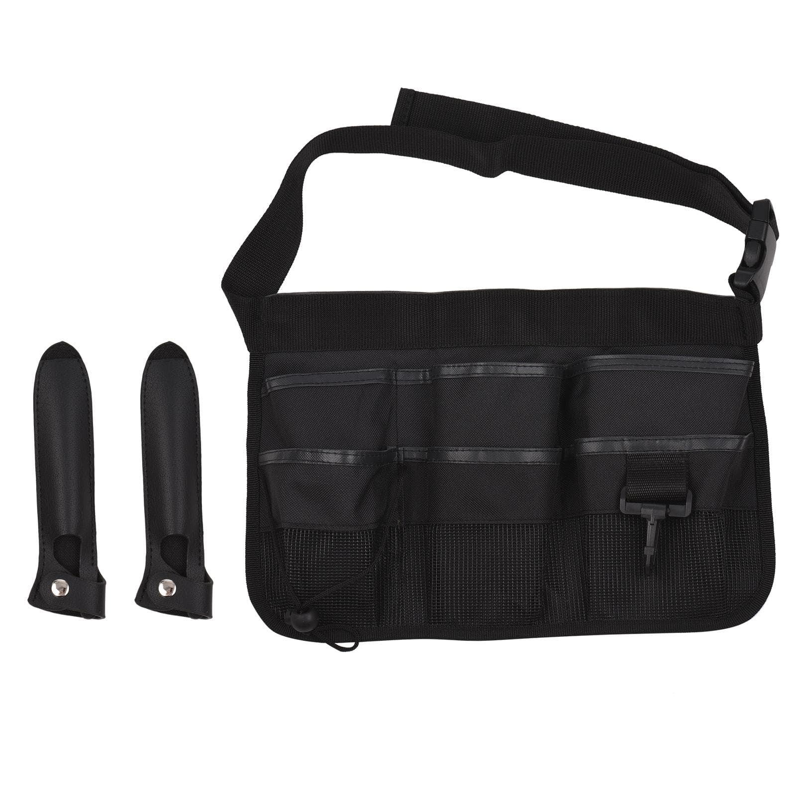 Scissors Pouch Salon Barber Hairdressing Scissors Bag Holder Hair Stylist Tools Waist Bag Comb black