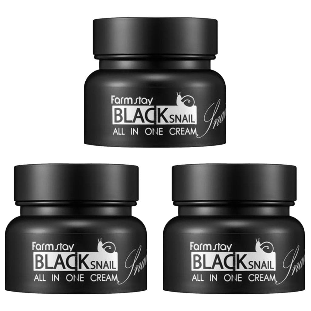 Moisturizing Skin Elasticity Cream with Black Snail Extract 100ml 3pcs