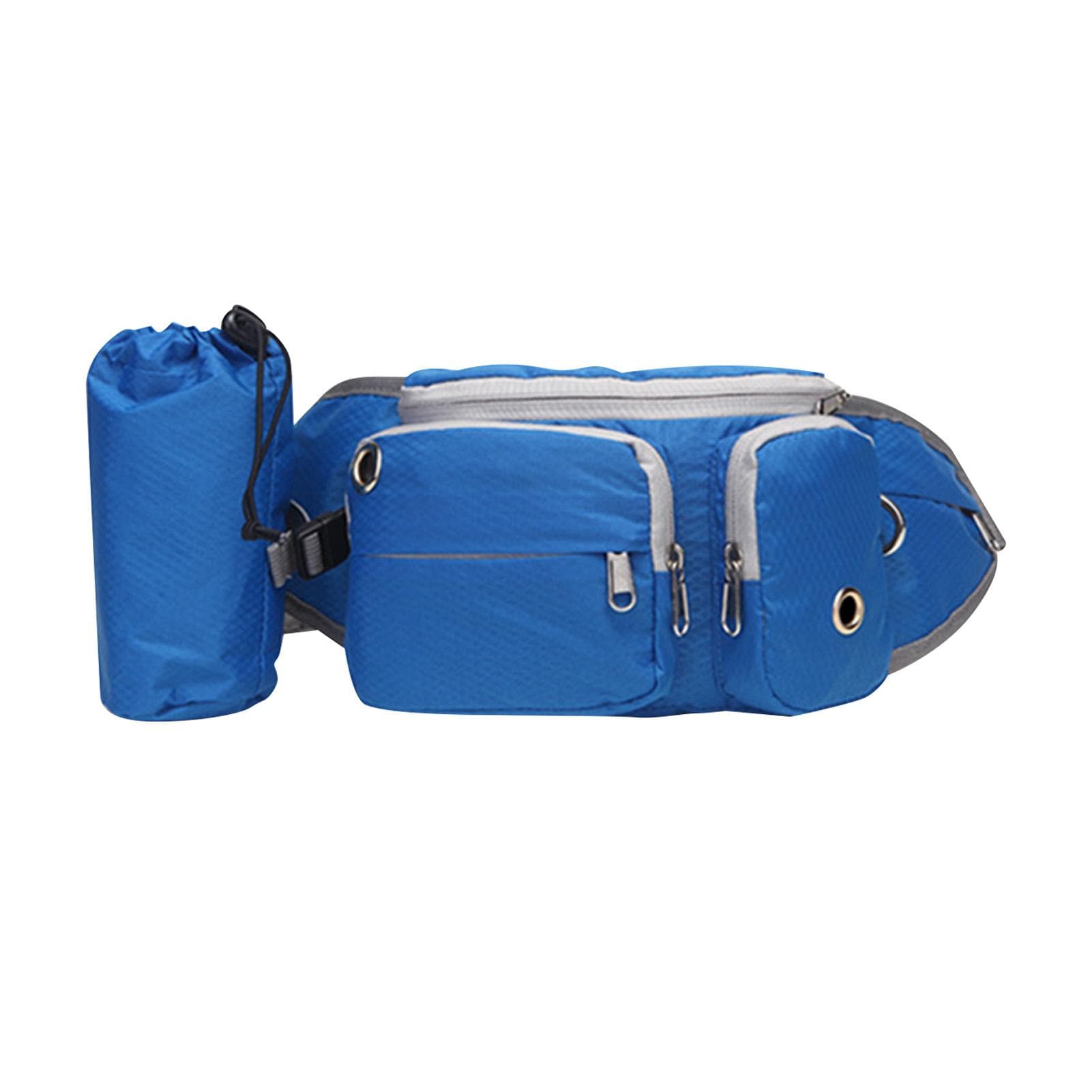 Dog Fanny Pack Large Space Multifunctional Dog Treat Training Pouch Walking Bag for Walking blue