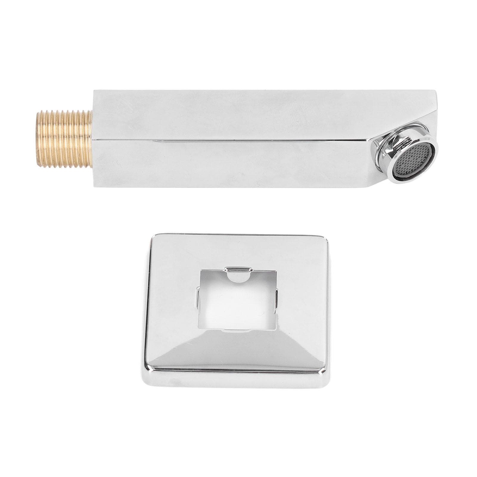 Tub Spout Brass G1/2 Connector Rectangle Wall Mounted Bathtub Faucet for Bathroom