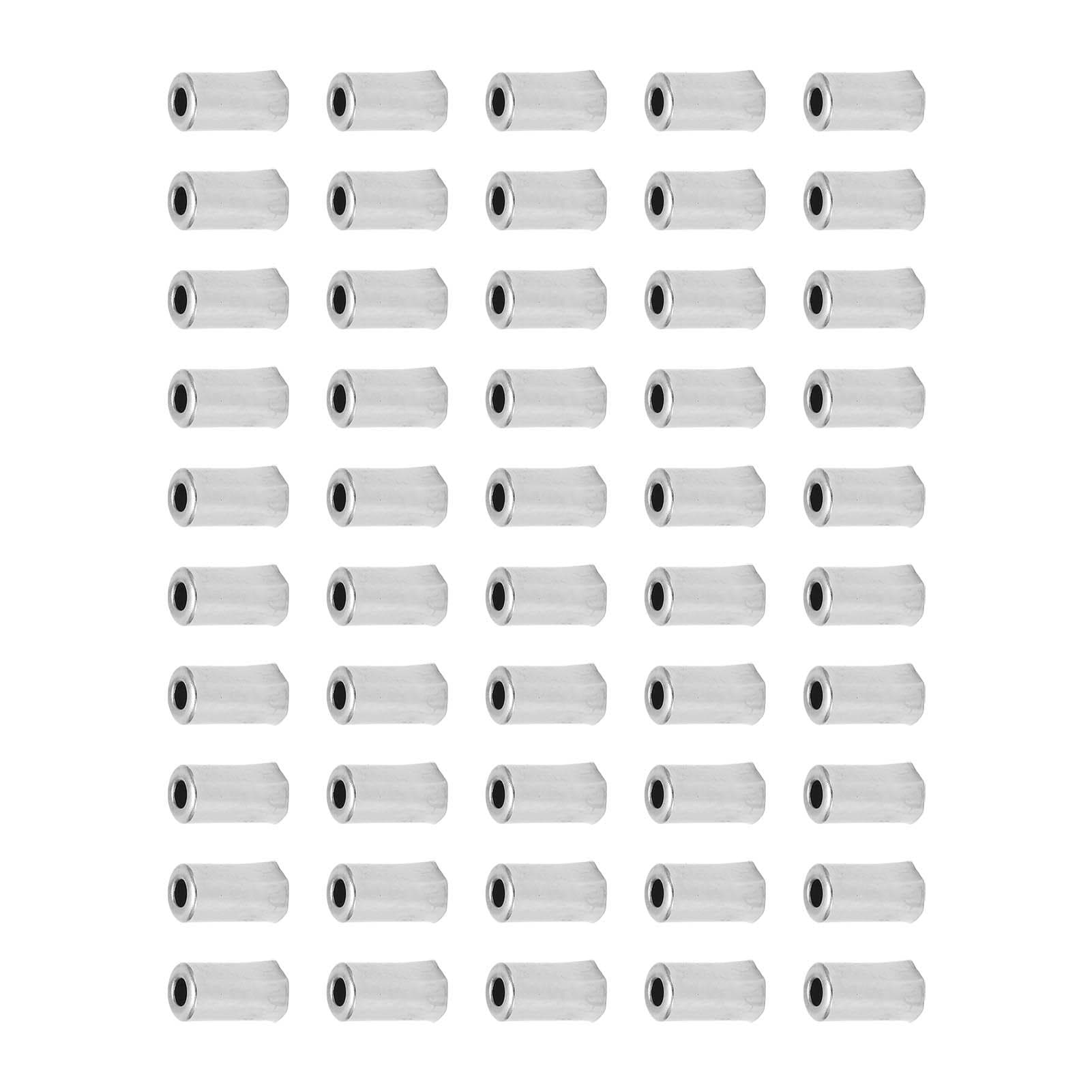50PCS Bike Brake Cable End Cap Silver Metal Copper 5mm Bike Cable Cap Bicycle Accessories