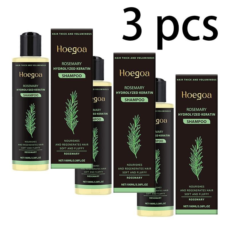 Hoegoa Rosemary Thickening Shampoo Herbal Extracts Nourishing Repairing Hair Oil Control Volumizing Shampoo