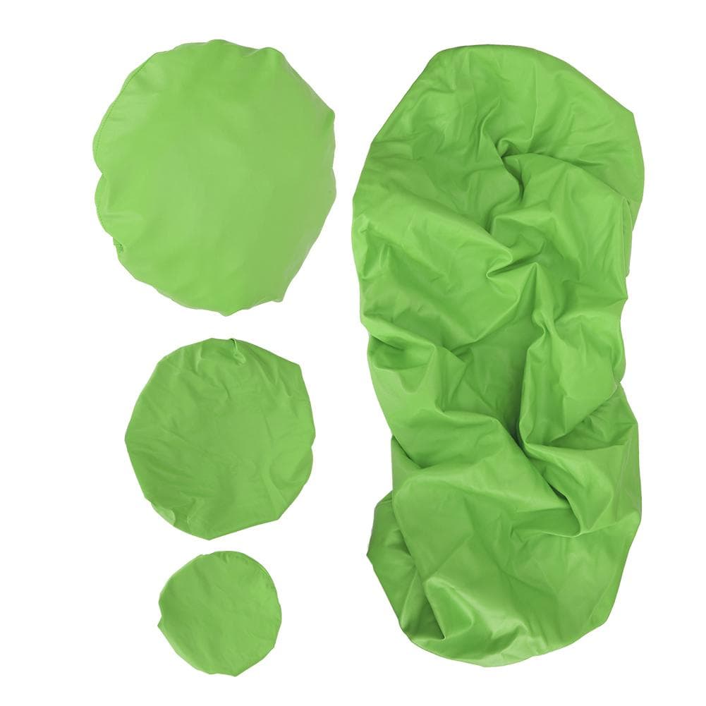 4pcs PU Waterproof Dental Chair Protective Cover No Wash Dental Equipment Cover Set(L Rose Red) L green