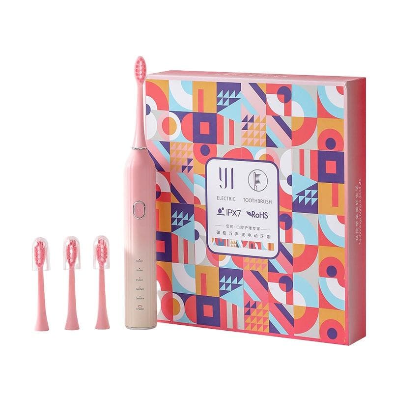 Adult Electric Toothbrush Long Standby 360 Days Maglev USB Rechargeable Sonic Toothbrush pink