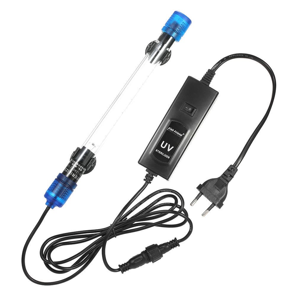 Submersible UV Light Sterilizer Sterilizing Lamp for Aquarium Fish Tank Pond Water Disinfection 9W