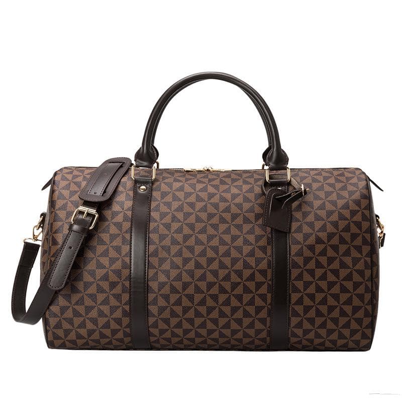 Travel Bag Women's Short Haul Large Capacity Travel Duffel Bag Single Shoulder Diagonal Printed Boston Pillow Bag
