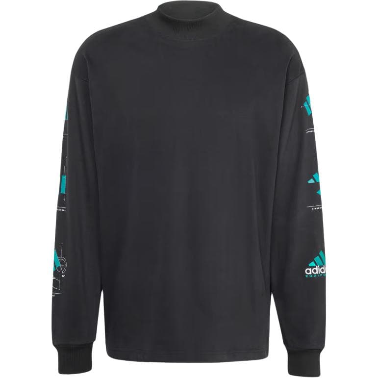 Adidas Equipment Series EQT GFX Long Sleeve T-Shirt Men Tops Black JN4849 XL