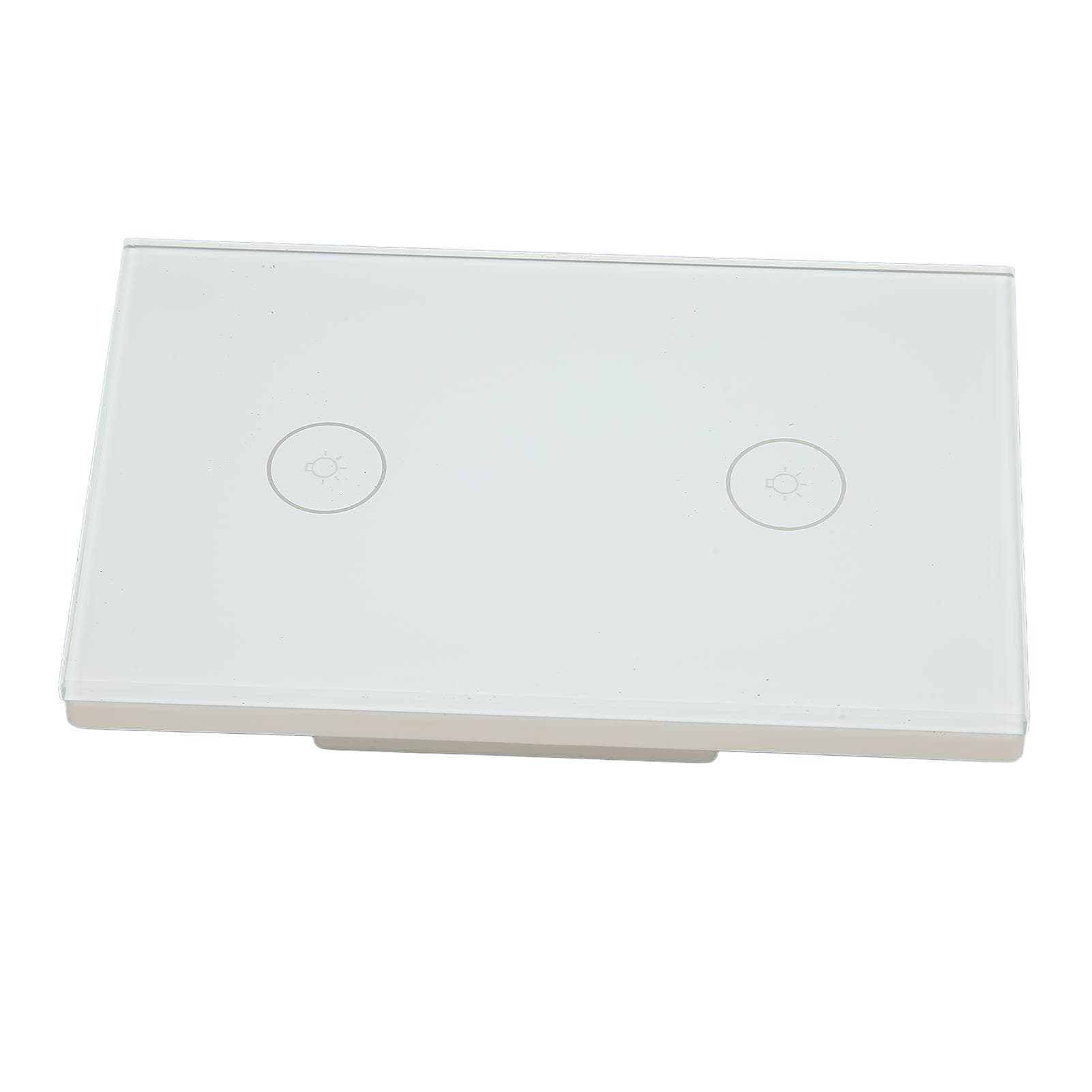 Double Buttons WiFi Smart Touch Switch Wireless Control Switch for Home Wall Light 100‑240V