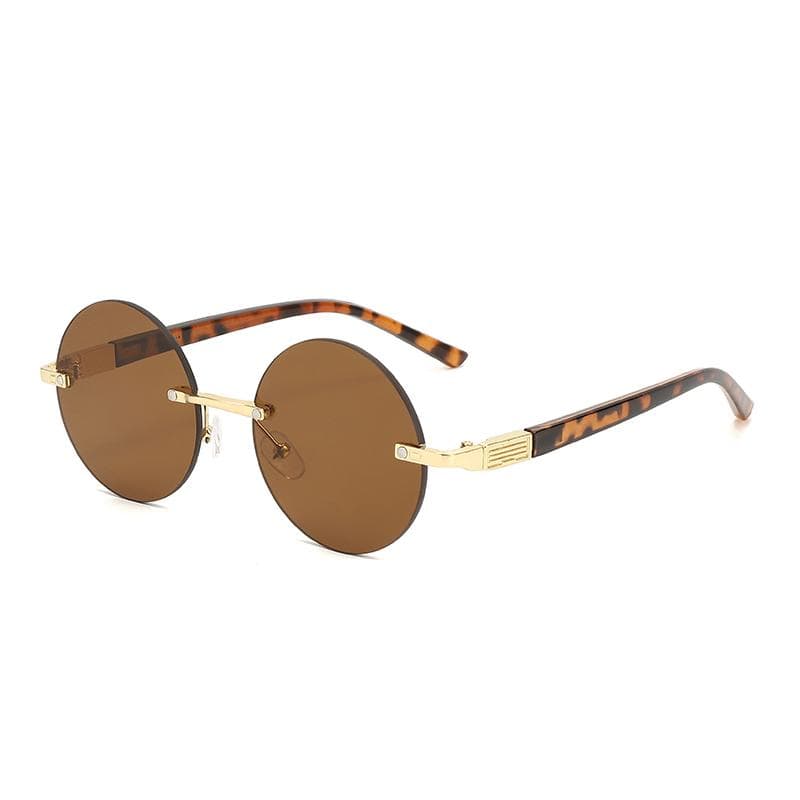 1 piece retro trimmed oval sunglasses trendy versatile neutral casual vacation style for women men