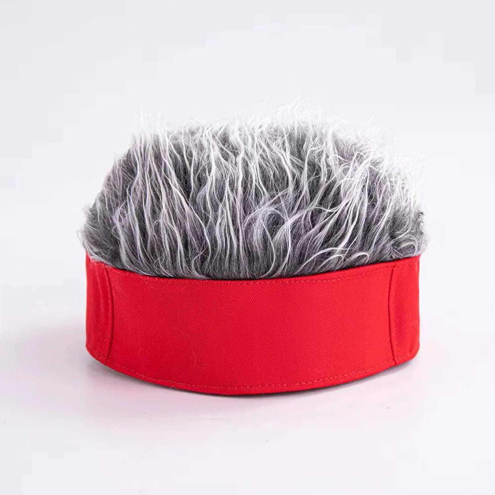 Baseball Cap Men Women Beanie Wig Hat Fun Short Hair Caps Breathable Soft for Party Toupee Hats Outdoor 8