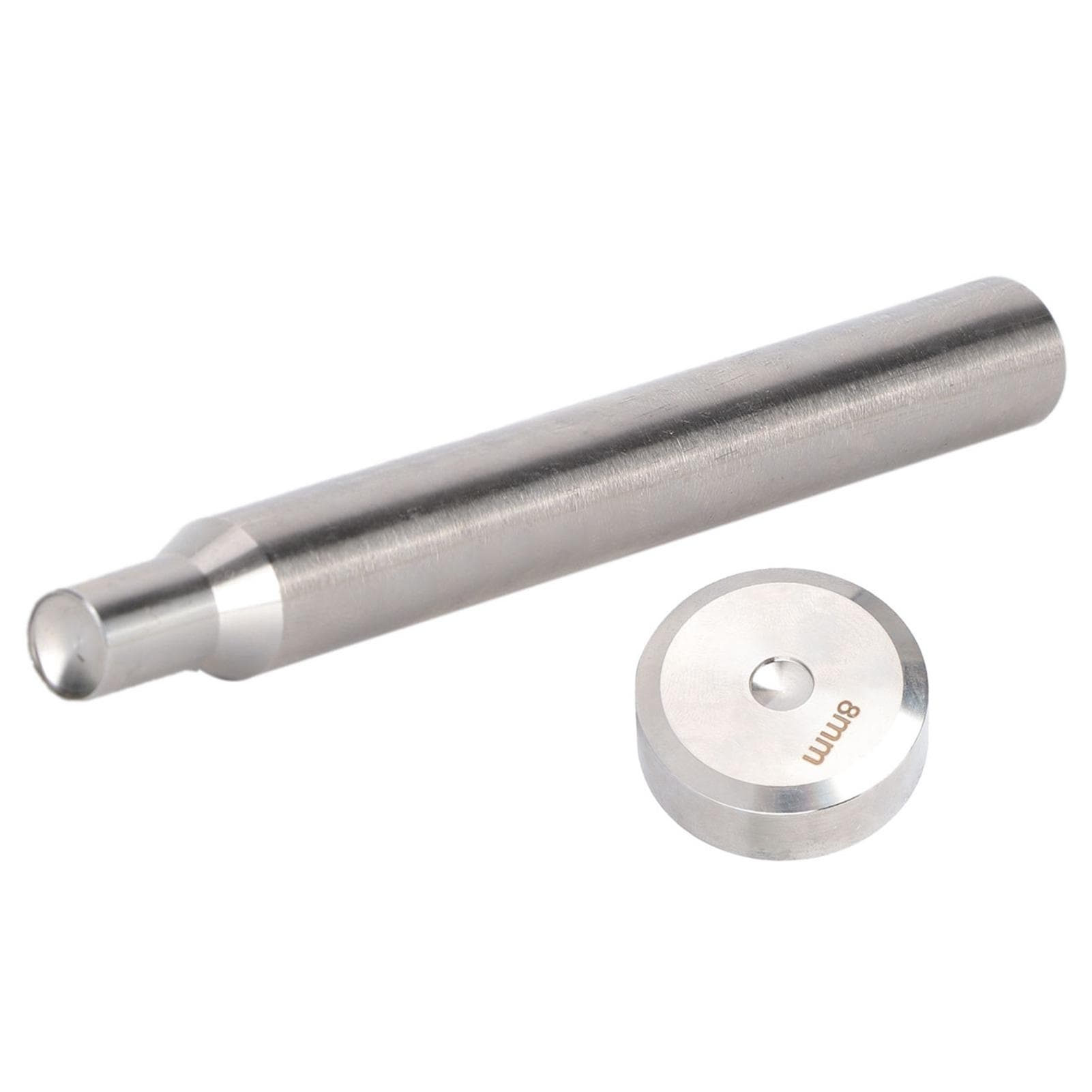 Rivet Punch DoubleSided 8mm Flat Fixing Setting Tool for DIY Leather Craft Button Installation