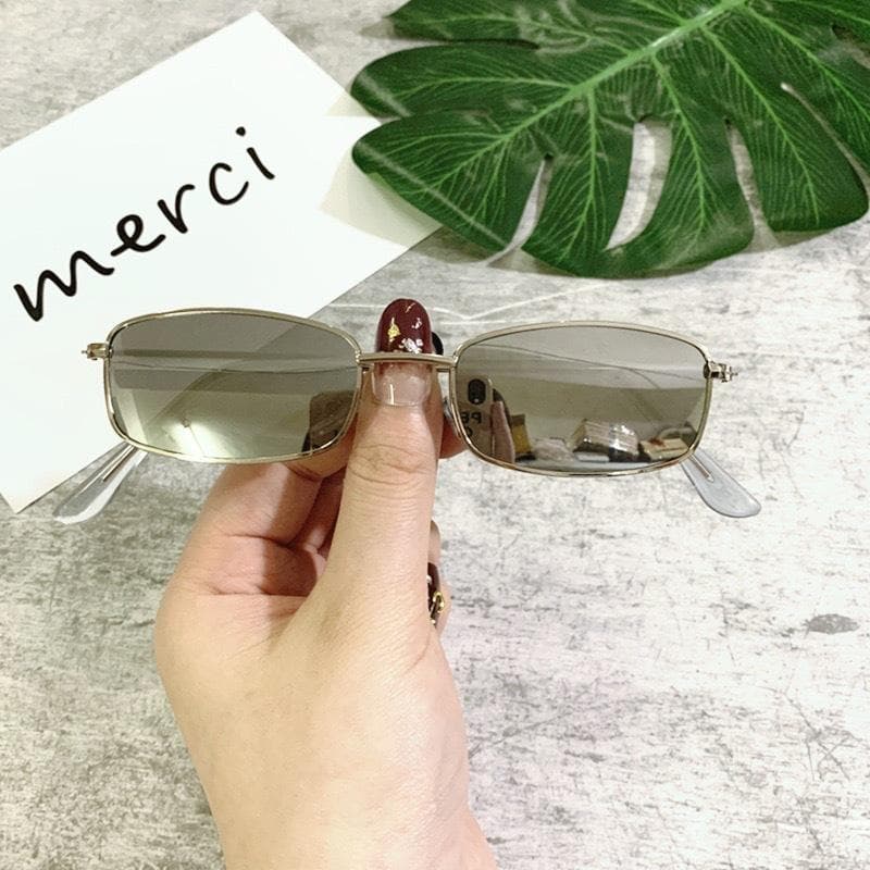 New Small Frame Rectangle Sunglasses Women Men Vintage UV400 Protection Designer Square Sun Glasses Classic Eyewear Gafas De Sol As shown in the figu