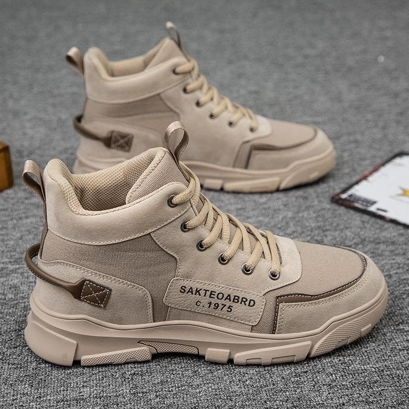 New Martin Boots Men's High-top Trend All-match Autumn Boots British Style Tooling Boots Men's Shoes 44