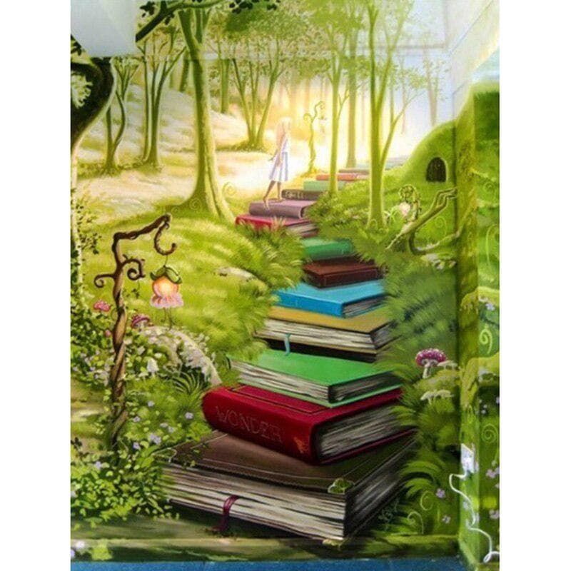 Full Diamond Painting Book Landscape 5d Diamond Embroidery 20X30CM