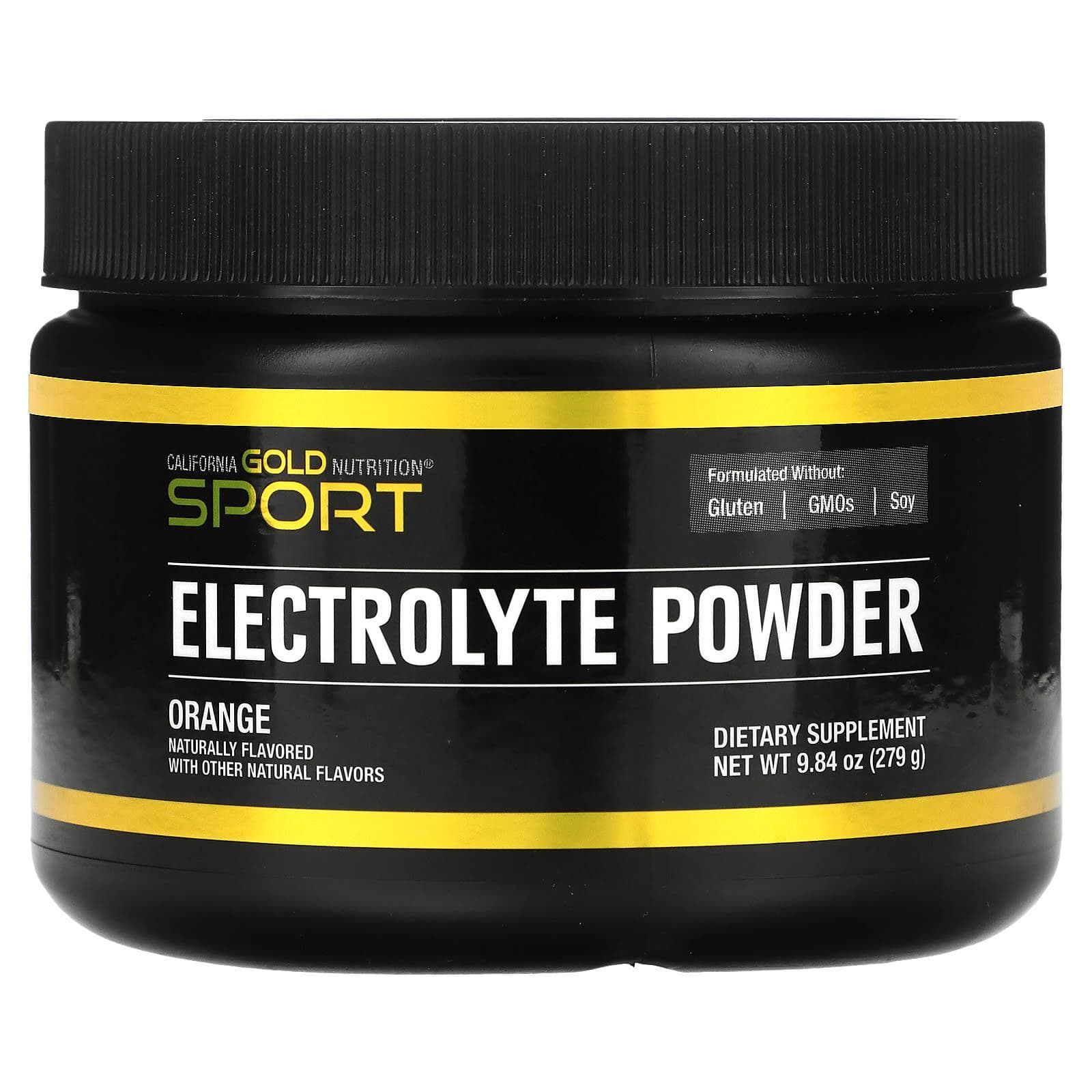 California Gold Nutrition, Sports, Electrolyte Powder, Natural Orange Flavor, 9.84 oz (279 g)