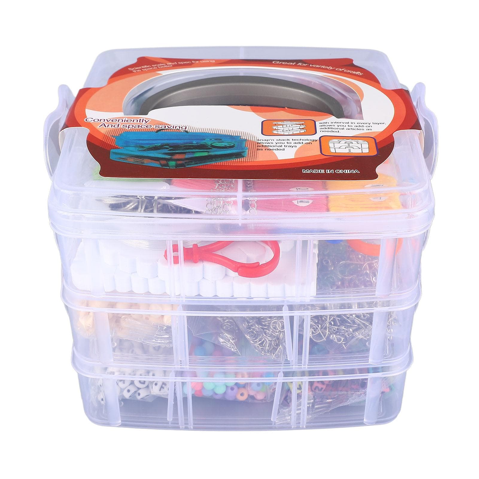 Bracelet Making Kit 3352 Beads Assorted Styles Rich Colors Box Packed Jewelry Making Supplies for
