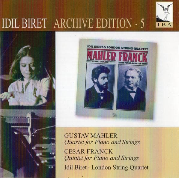 CD GUSTAV MAHLERM, CESAR FRANCK, IDIL - Quartet For Piano And Strings / Qui IBA028 Idil Biret Arch 2010 Europe ObiClassical Used
