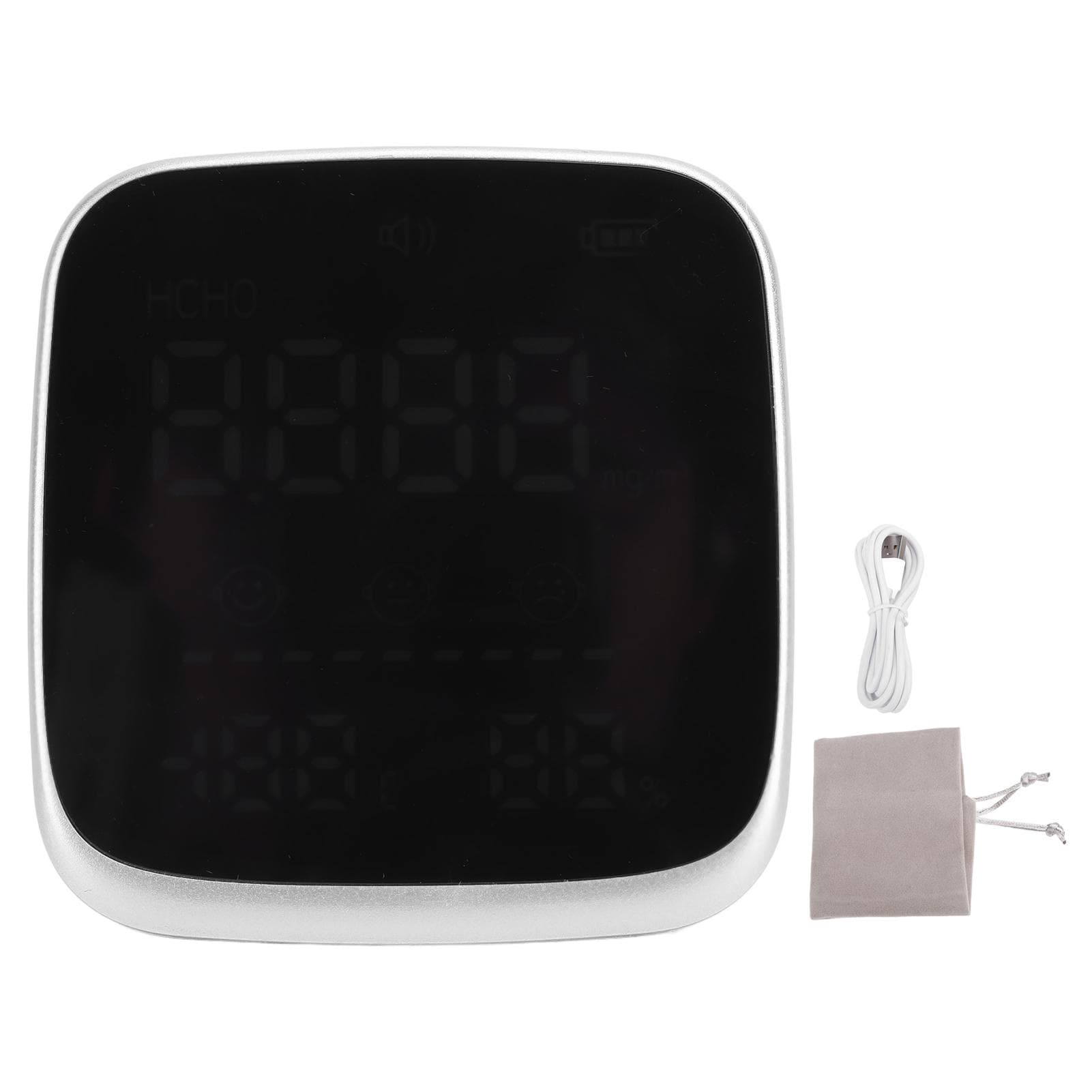 Indoor Air Quality Detector 3 in 1 Precise Sensor Digital Portable HCHO Humidity Temperature Meter