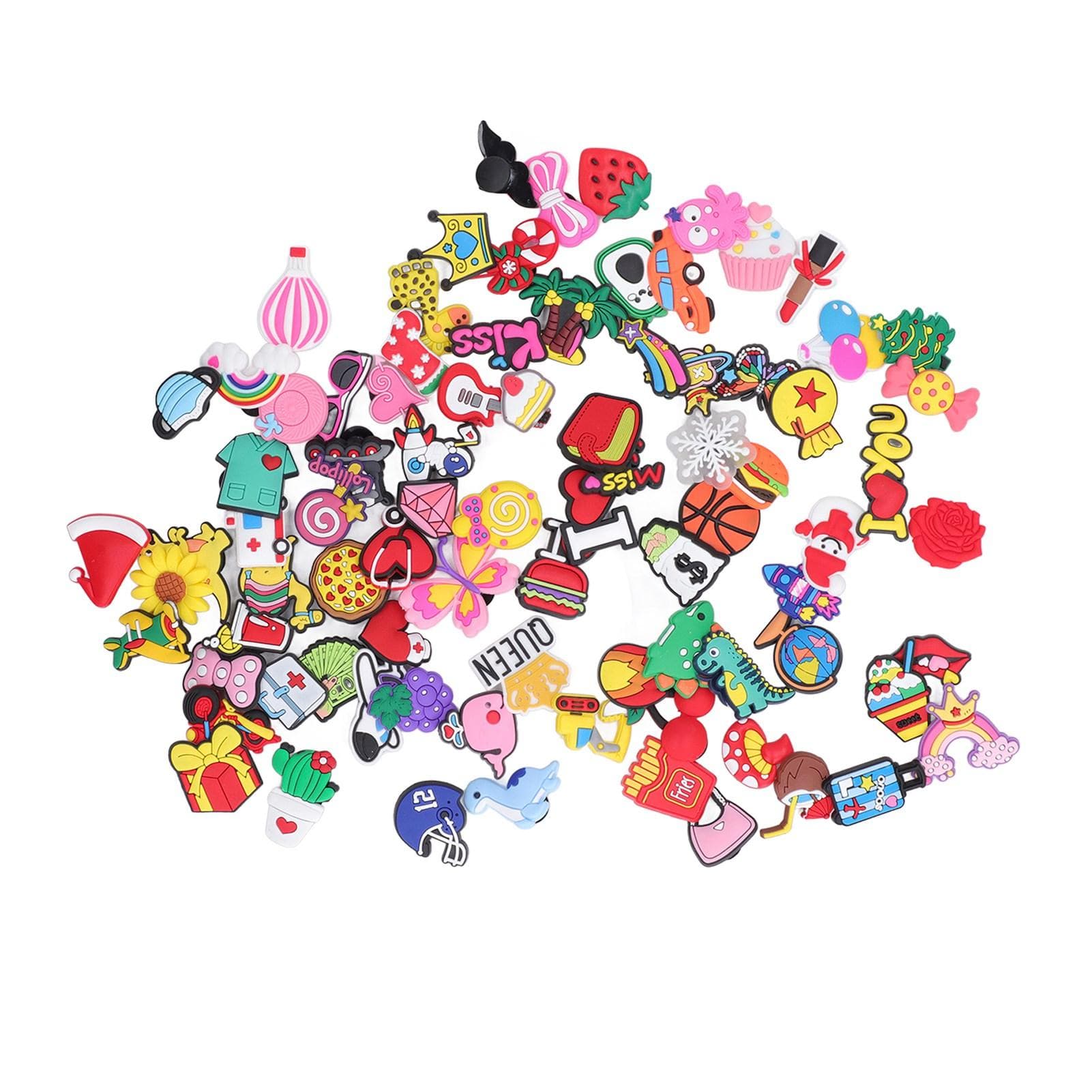 84 Styles Hole Shoe Decoration Waterproof Light Weight Trendy Sandal Decoration PVC Shoe