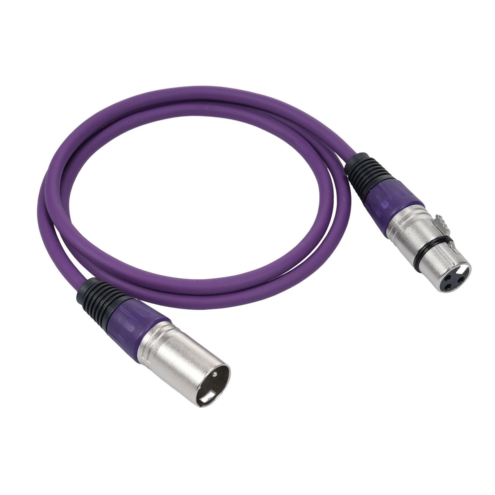 1Pack 3 Pin Dmx Cables Male Female XLR Patch Cables DMX512 Signal Cable Microphone Cable XLR Cable purple