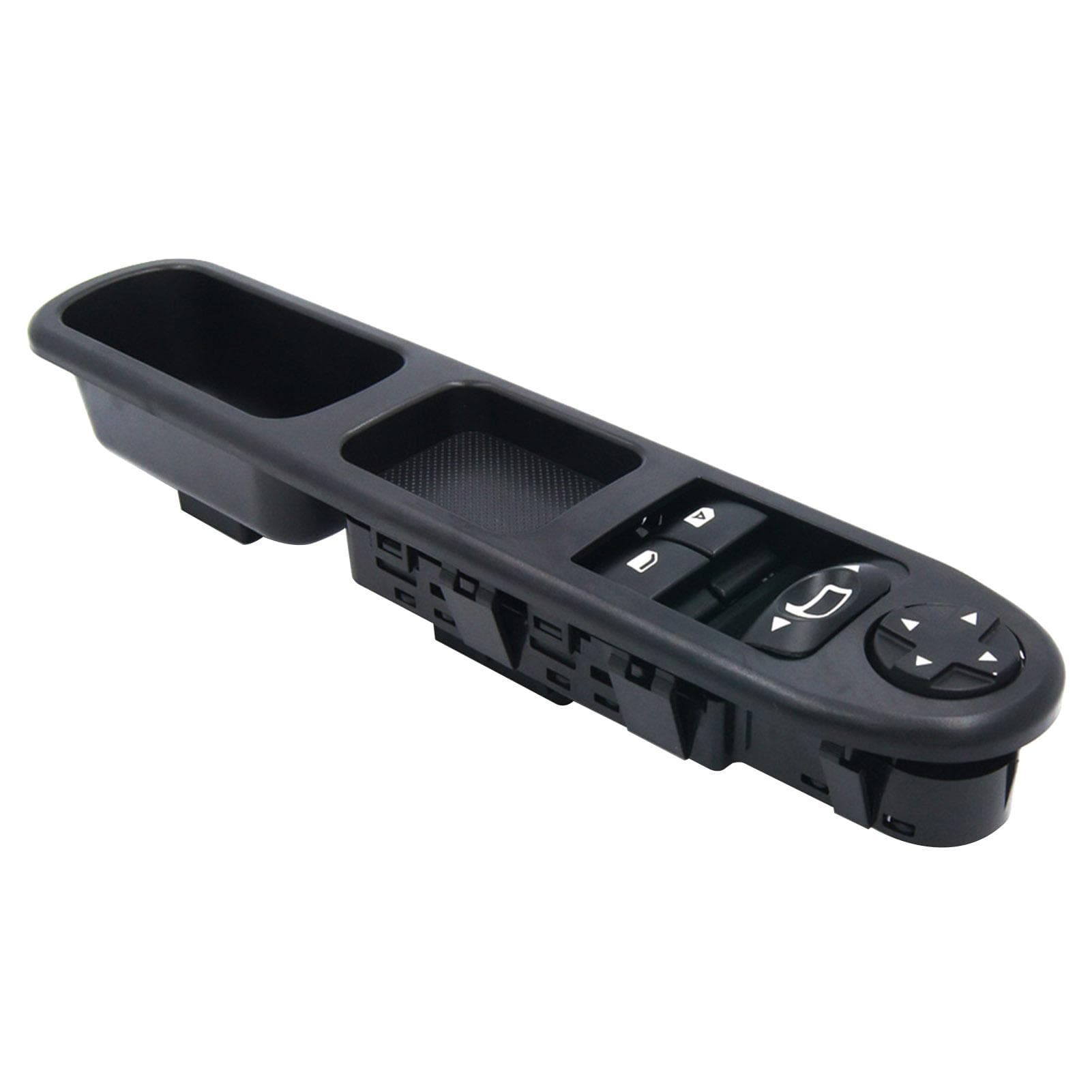 Front Front Left Electronic Power Window Switch Window Controller Switch 6554QC Replacement for for Citroen C3 black