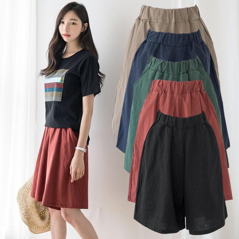 7XL Women's Elastic Waist Shorts Solid Color Shorts With Pockets Loose Shorts Sweat Shorts Casual Summer Athletic Shorts Comfy Shorts 4XL navy blue