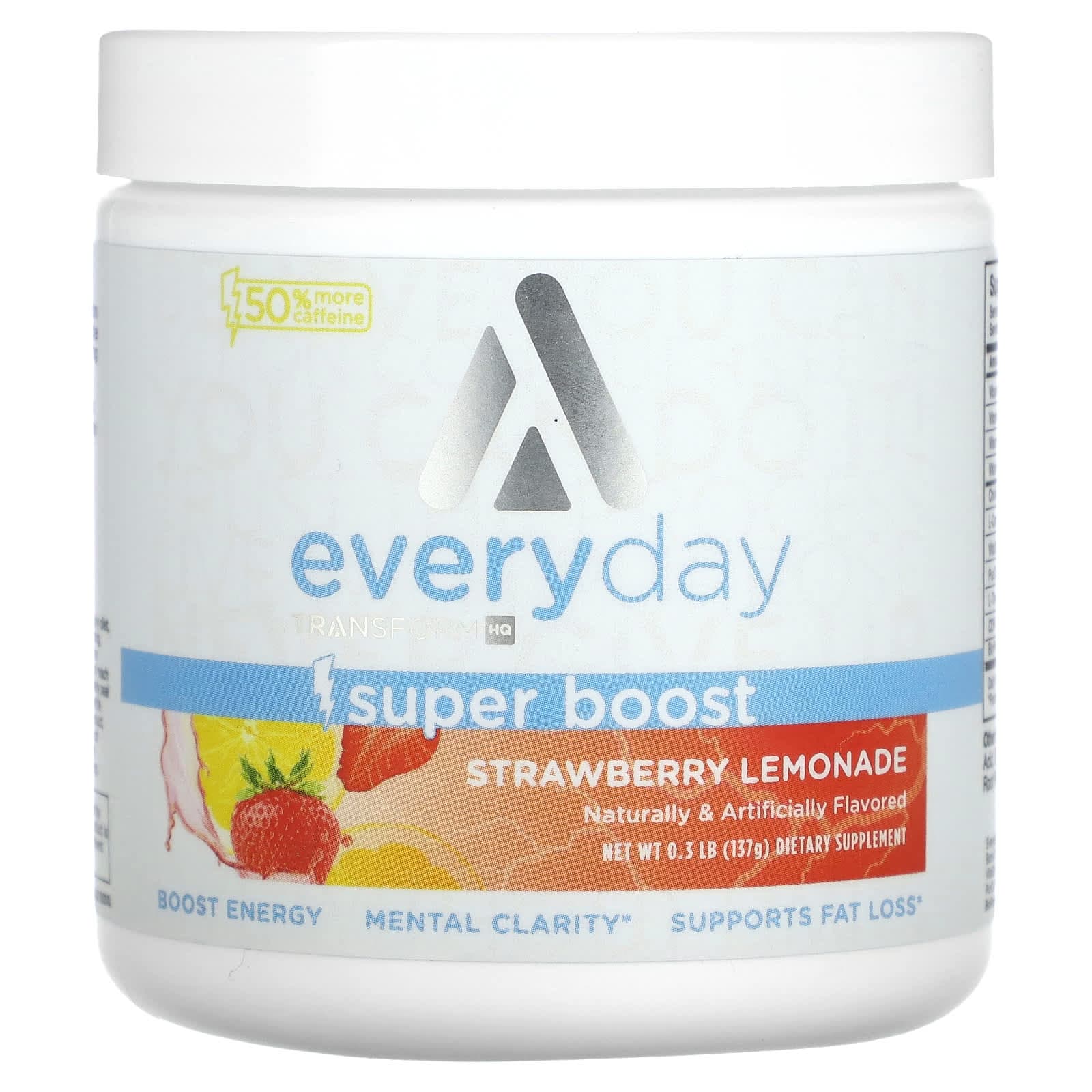 TransformHQ, Everyday, Super Boost, Strawberry Lemonade Flavor, 137 g (0.3 lb)