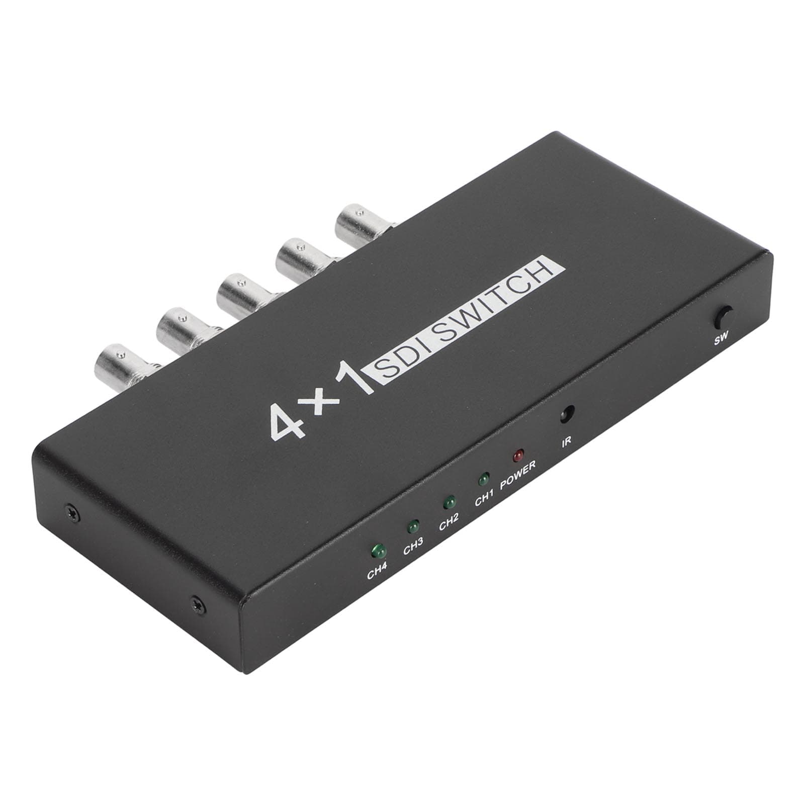 SDI Switcher 4x1 4 in 1 Out 1080P Resolution SDI Switcher 3G HD SD SDI Switcher with Remote Control EU Plug