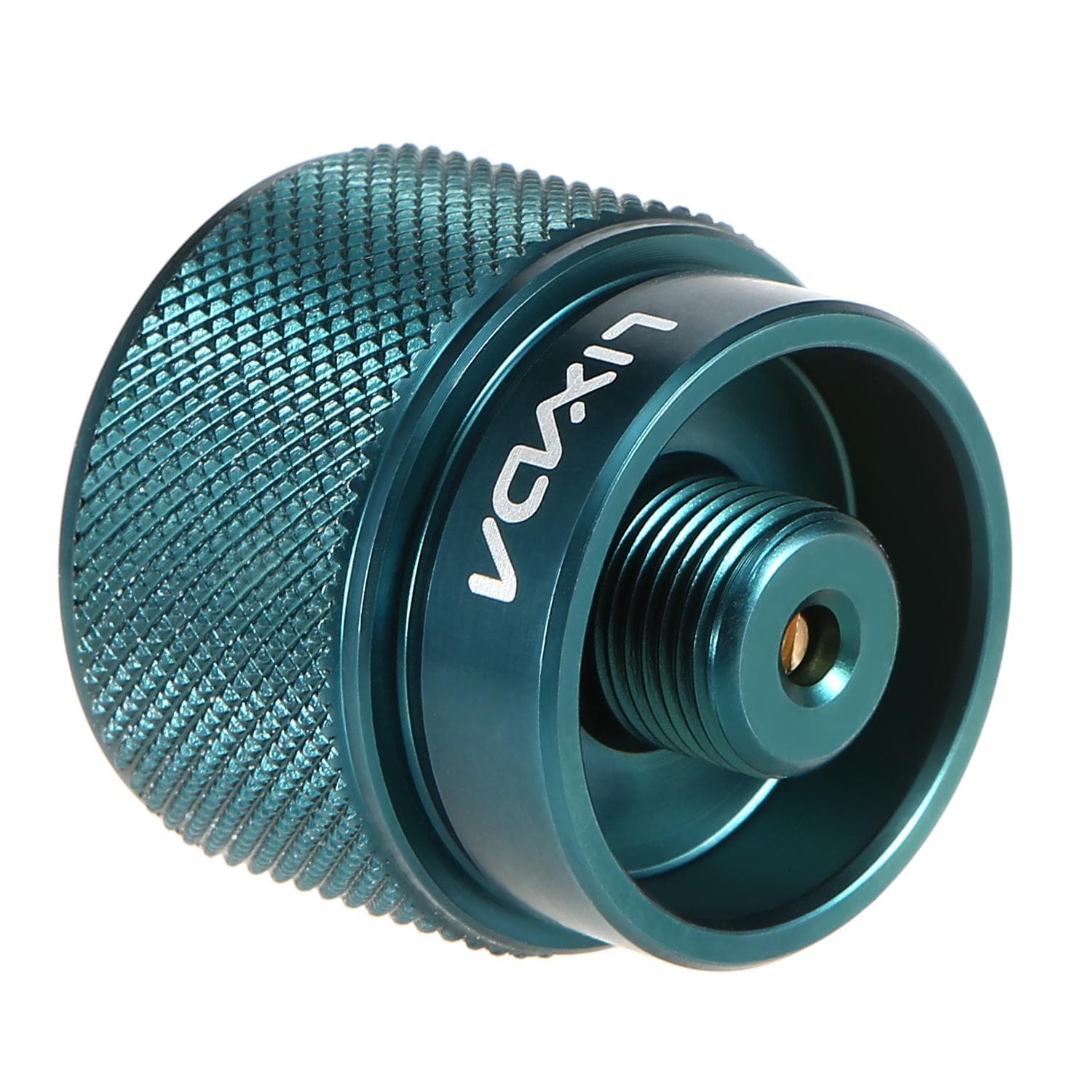 Lixada LPG Canister Head Adapter 1L Outdoor Camping Propane Small Tank Input EN417 Lindal Valve 26x30mm silver