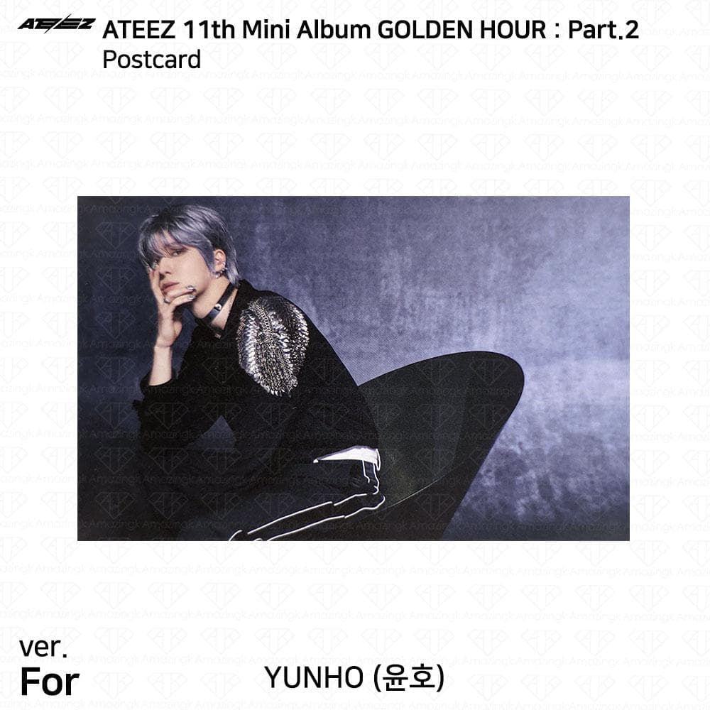 ATEEZ The 11th Mini Album Golden Hour Pt.2 To Diary For Ver Photocard Postcard Yunho - For Postcard