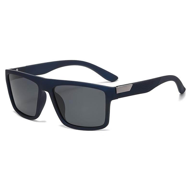Fashion Men Square Polarized Sunglasses Driving Sport Vintage Retro Women Sun Glasses UV400 blue