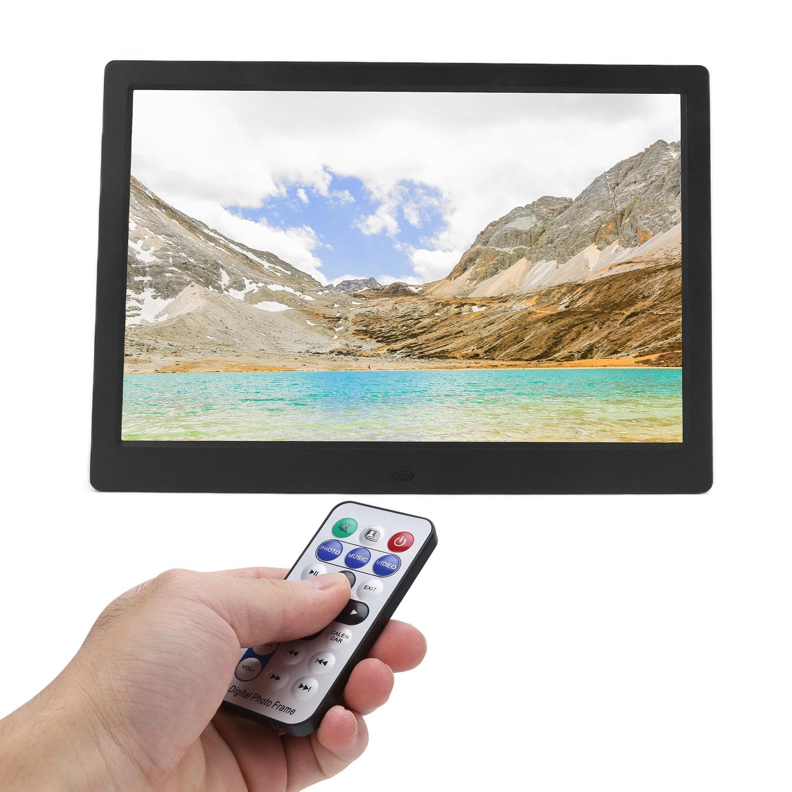 Digital Photo Frame Album 13 Inch HD Digital Picture Frame 1280x800 Resolution MP3 MP4 Image UK Plug