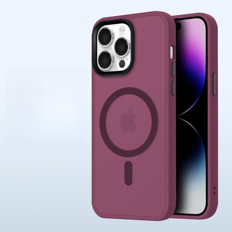 Applicable To Apple 16proMax Udun Magnetic Charging Phone Case IPhone 15 Frosted Skin Feel 14 Anti-fall Protection Case iPhone12proMax
