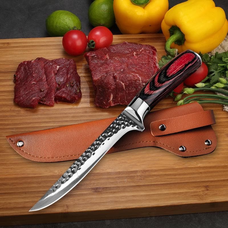 Slaughter Fish Fillet Boning Knife Meat Cutting Knives Tool Kitchen Stainless Steel Slicing Tool