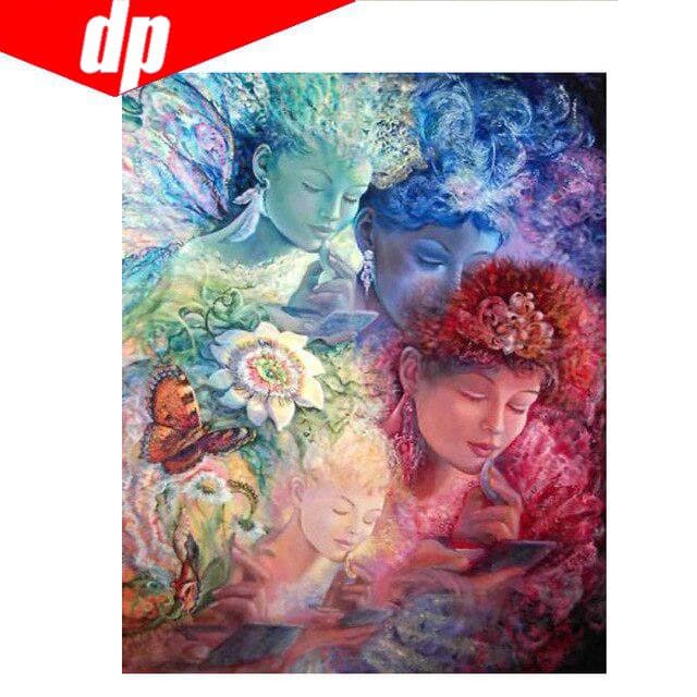 5D DIY Diamond Painting Women Diamond Embroidery 3D Cross Stitch Diamond 20X30
