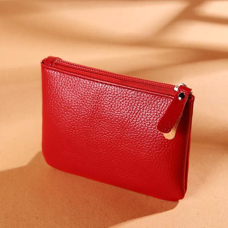 New Mini Wallet Luxury Brand Designer Women Coin Purse Red Black Female PU Leather Small Hand Bag Cash Pouch Card Holder red