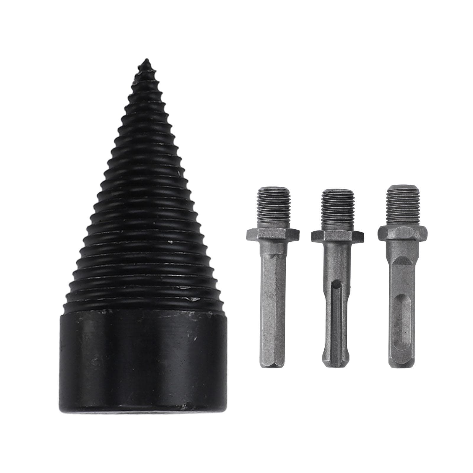 Firewood Log Splitter Kindling Splitting Wood Drill Bit with 3 Drilling Handles Firewood Log Drill 42MM