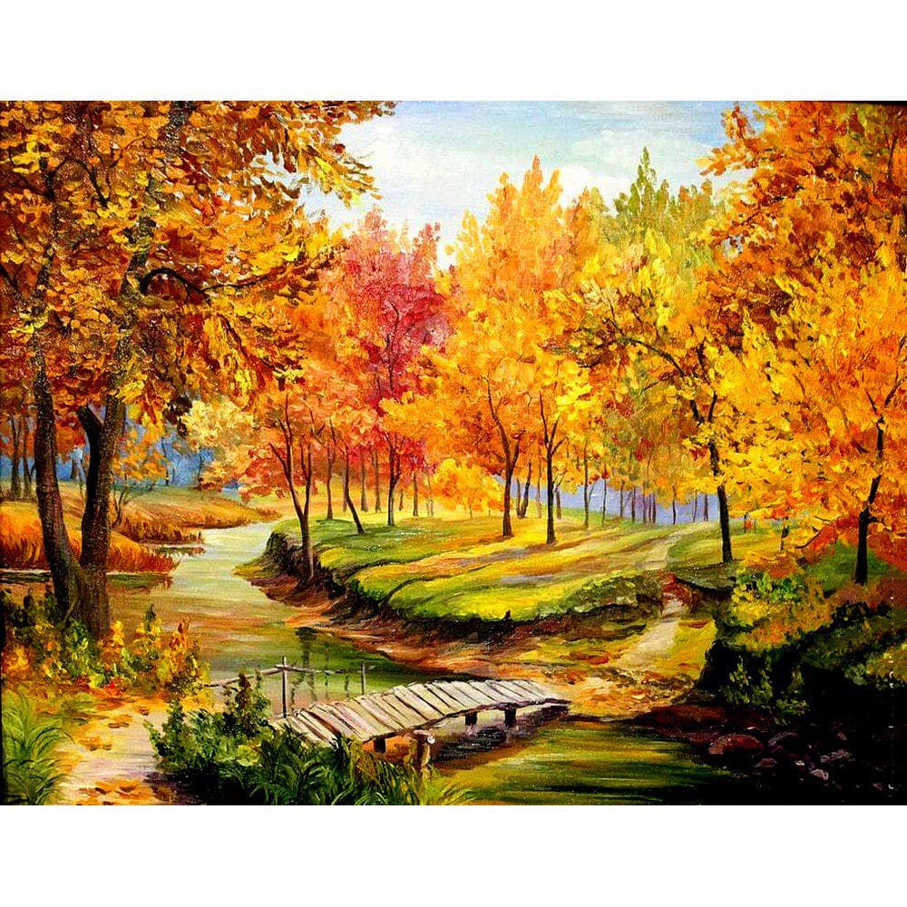Diamond Painting Scenery Full Round Drill Diamond Embroidery Landscape Rhinestone Cross Stitch 20X30CM