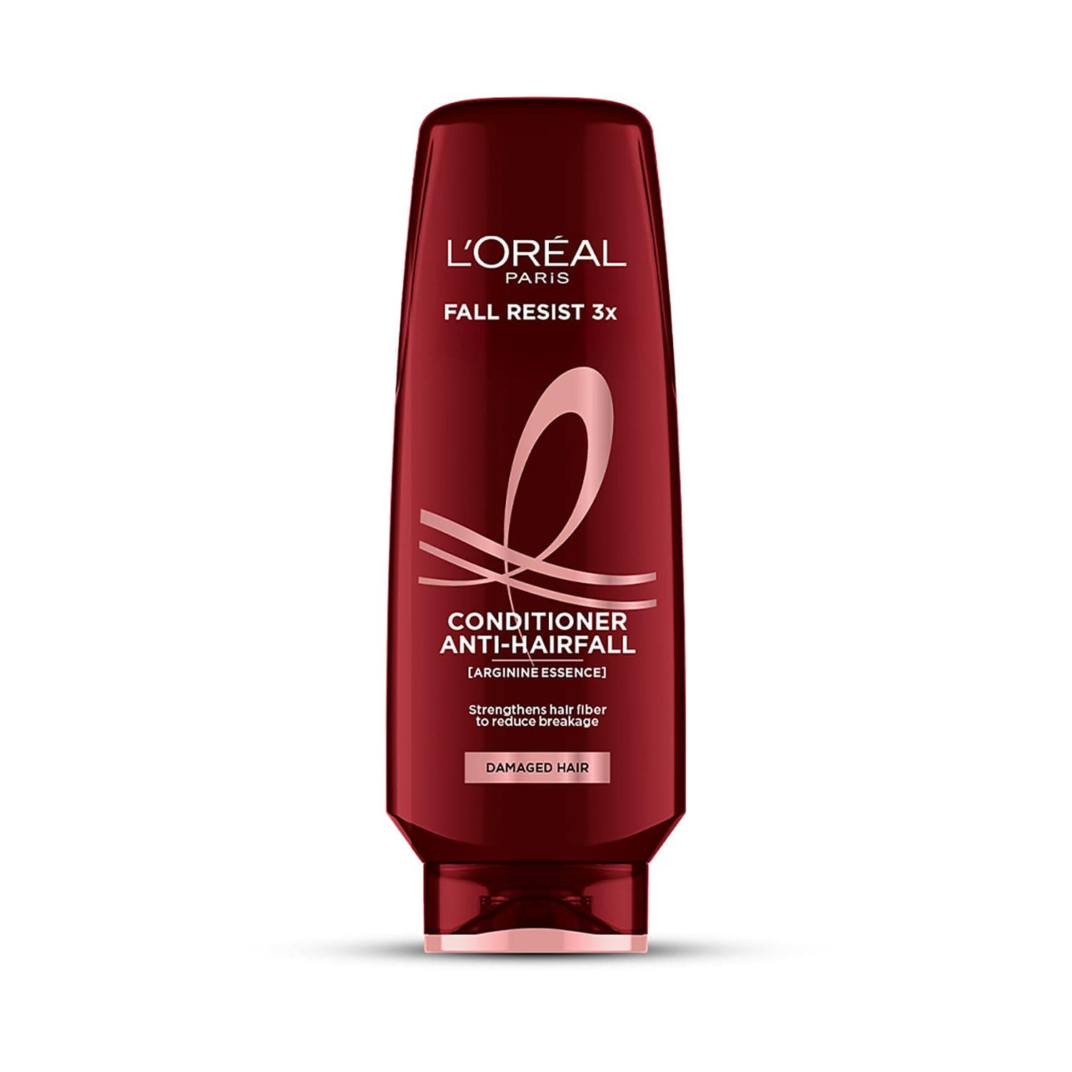L'Oréal Paris Anti-Hair Fall Conditioner, Reinforcing & Nourishing for Hair Growth, Salicylic Acid, Fall Resist 3X, 180ml