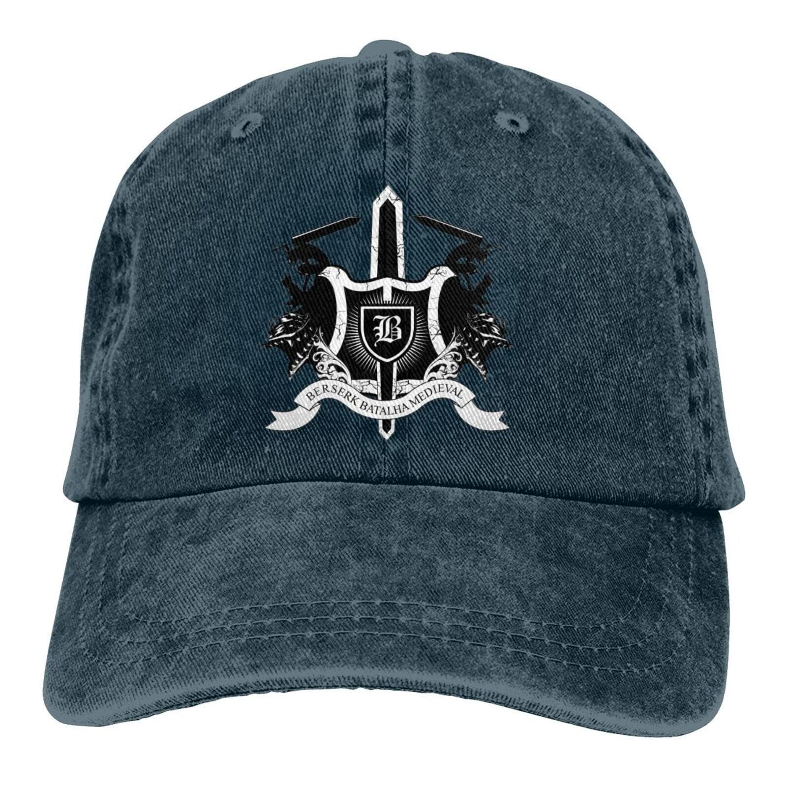 Vikings Mjolnir and Rune Wheel Norse Mythology Symbol Baseball Dad Cap Hip Hop Cap Adjustable Classic Sports for Unisex Women Hat One Size