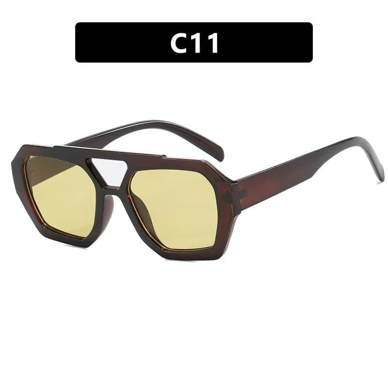 Luxury Designer Sunglasses for Women Fashion Vintage UV400 Protection Colored Lenses Sun Shade Glasses Brand 1PC