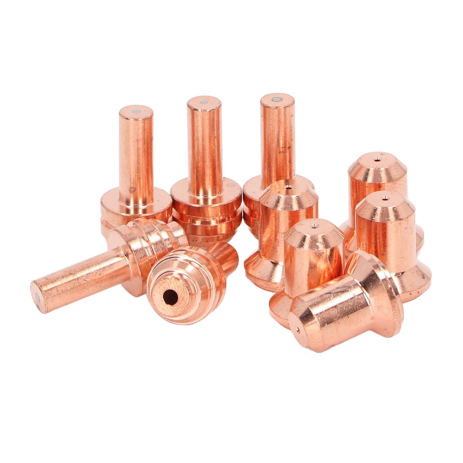 10Pcs Nozzle Electrode Kit Brass 176655 Electrode 176656 Nozzle Tip Consumables for WSP?20027