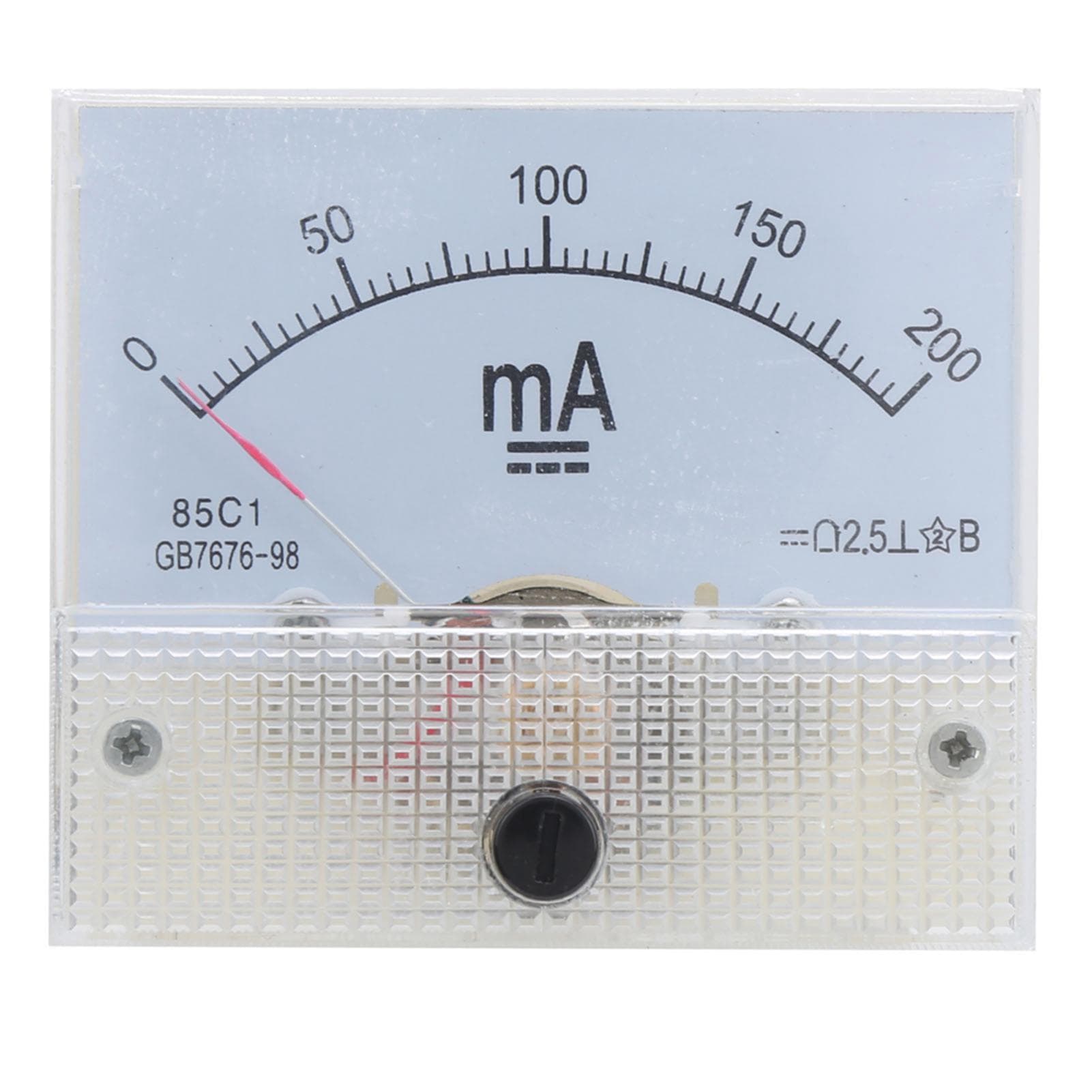 85C1 DC 0200MA Pointer DC Ammeter Head Ampere Meter Gauge Current Measuring Devices