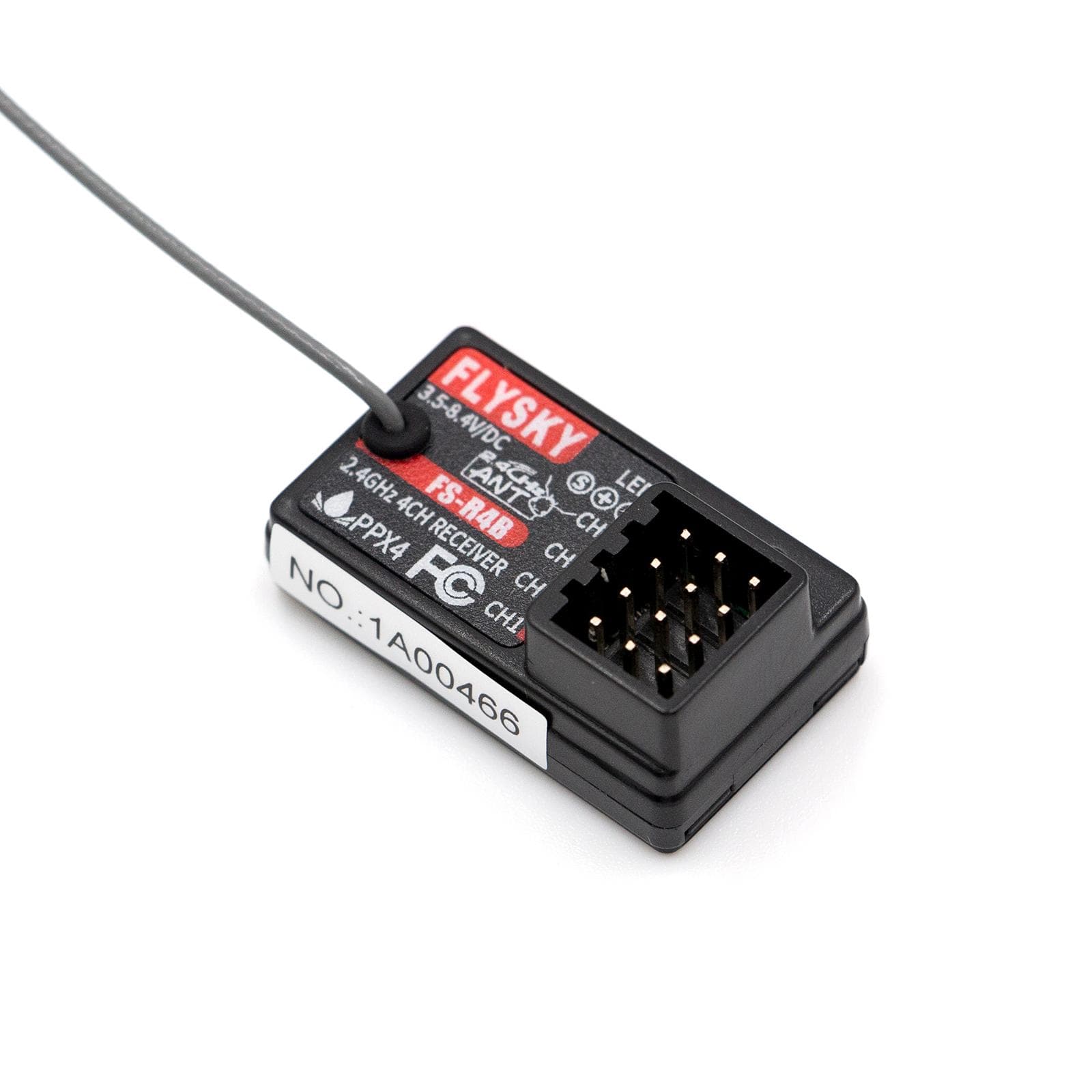 Flysky FS-R4B 4CH 2.4GHz ANT PWM Protocol Output Single Antenna Receiver for Remote Control Car Boat black