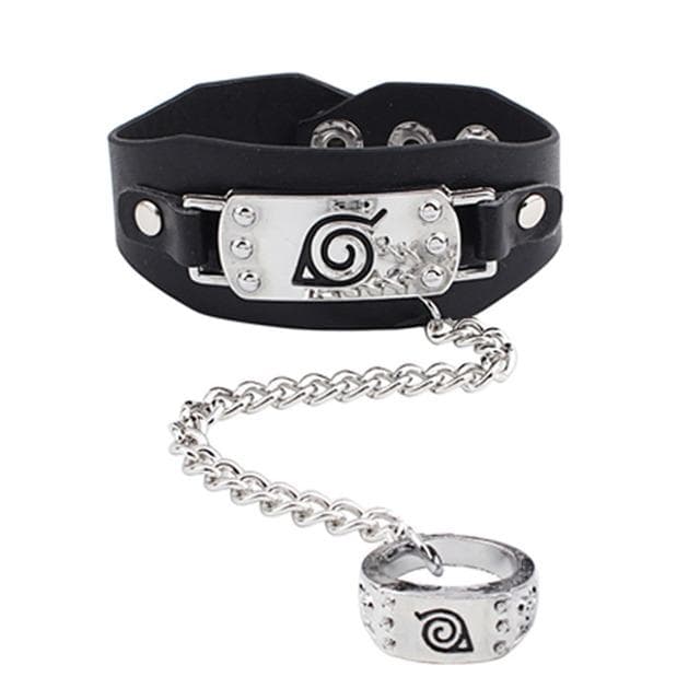 Anime Naruto Bracelet And Rings Action Figure Cosplay Accessories Uzumaki Hatake Kakashi Prop Jewelry Costumes Cool Toy Gift None