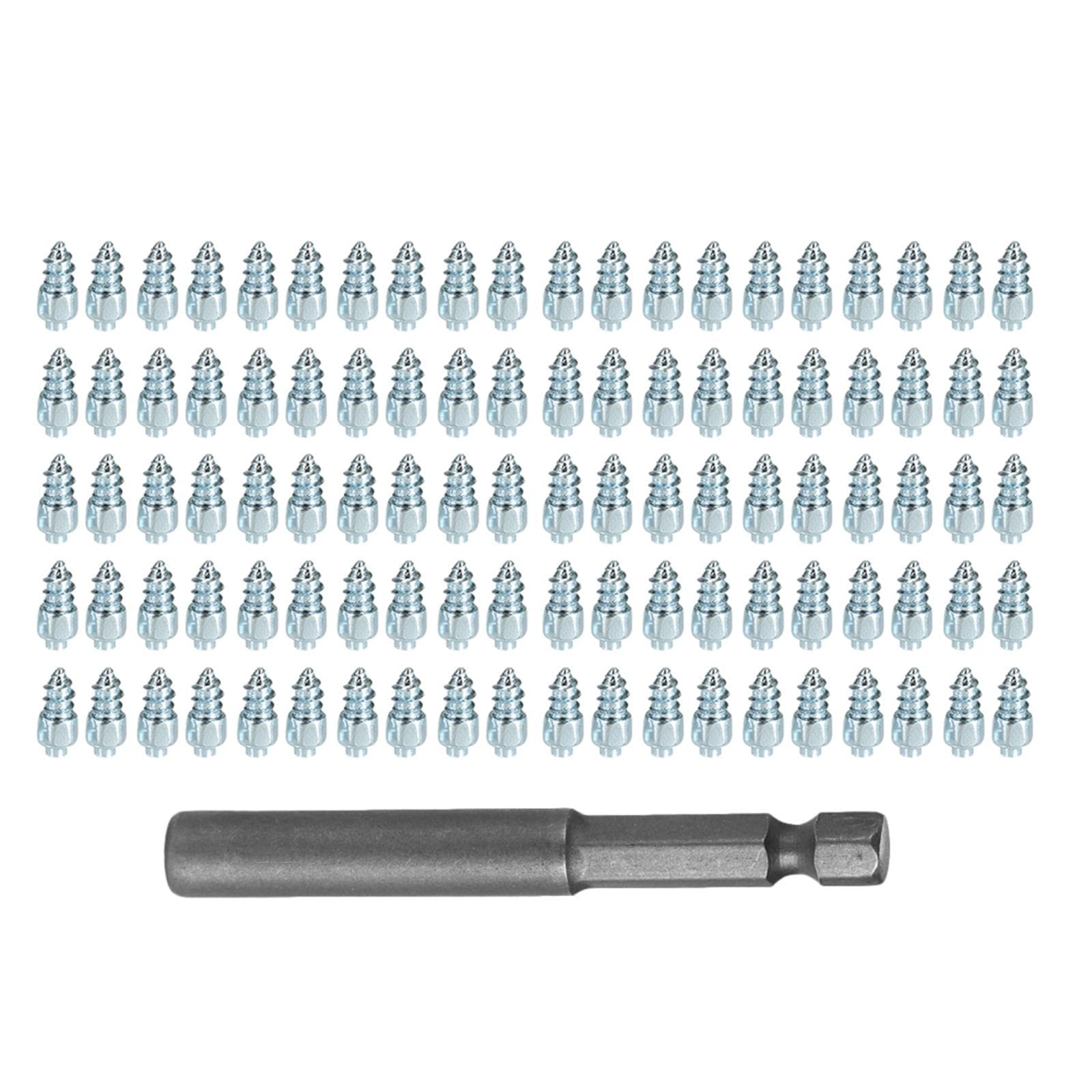 2019 New Model Snow Screw Tire Studs Anti Skid Falling Spikes Wheel Tyres 100PCs for Car Motorcycle Bicycle A drill set