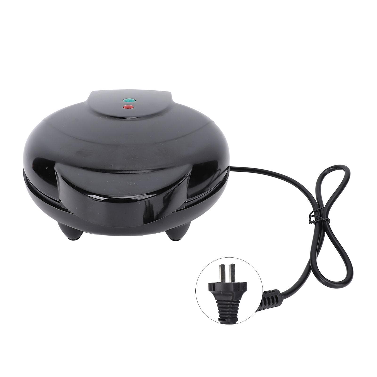 Mini Donut Maker 7 Holes SUS Aluminum Nonstick Electric Donut Maker Machine for Home Breakfast L(for 6.5-9kg) black