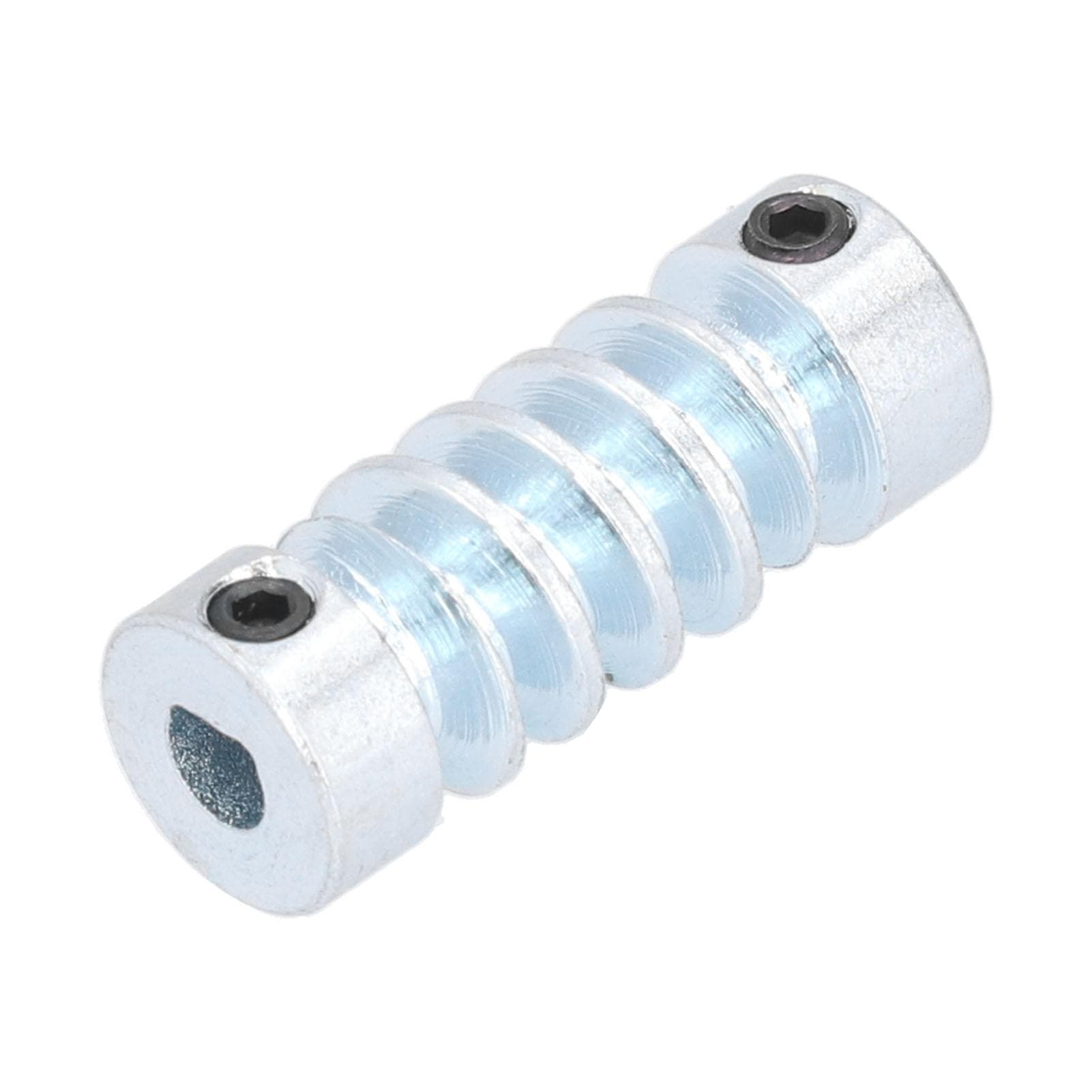 6mm Worm Gear Shaft D Hole Stainless Steel 1.5 Modulus Worm Gear Shaft for Drive Accessories